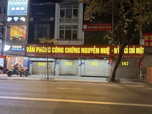 Danh sách văn phòng công chứng