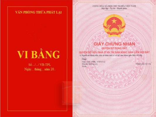 vi bằng và công chứng 