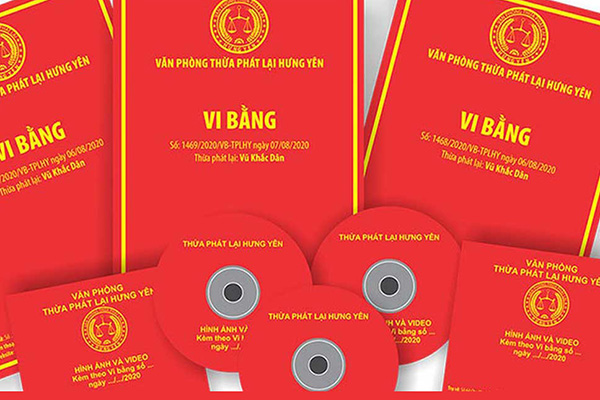 thủ tục lập vi bằng