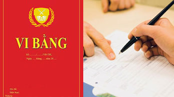 thủ tục lập vi bằng