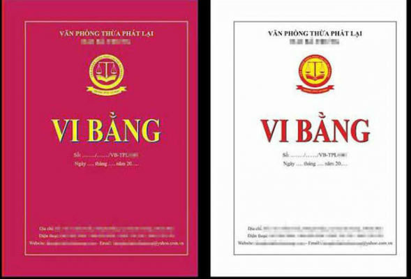 lập vi bằng điện tử