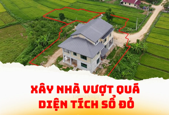 Xây nhà vượt quá diện tích