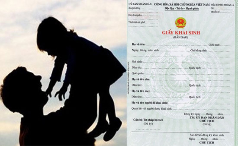cấp lại giấy khai sinh