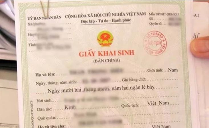 cấp lại giấy khai sinh