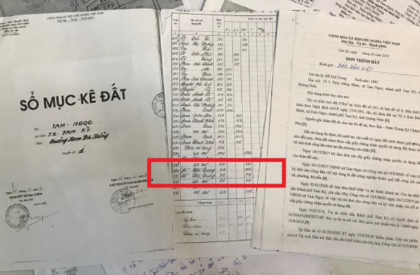Sổ mục kê đất đai